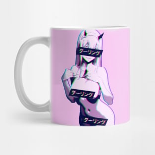 ダーリング Daringu #2 Zero Two Darling Franxx Glitch Edit Mug